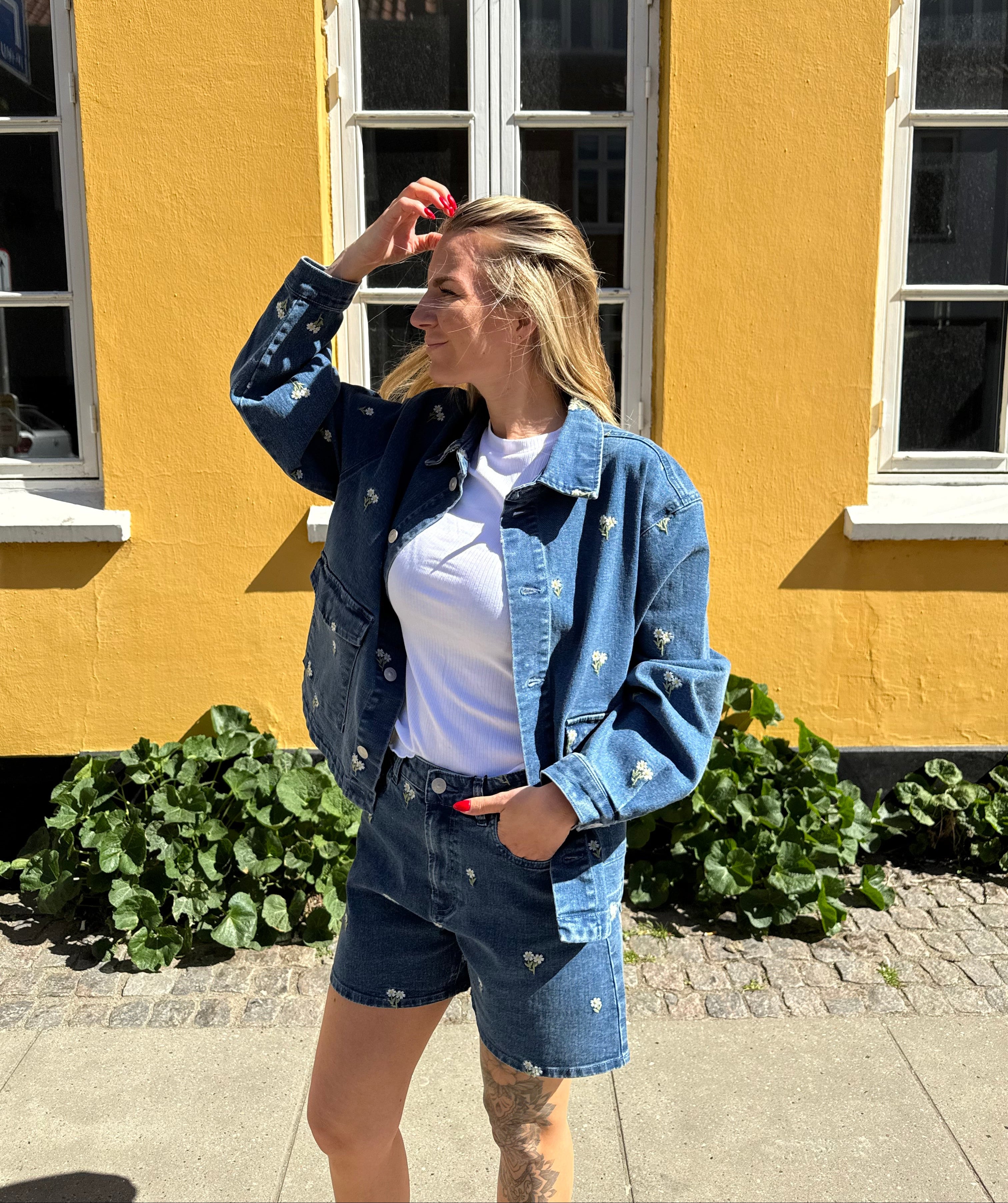 PCFLORA Denim Shirt - Medium Blue Denim